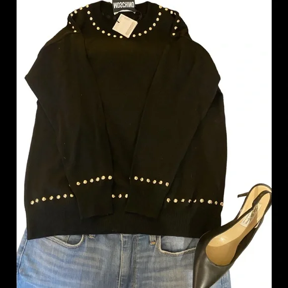 MOSCHINO VIRGIN WOOL PULLOVER - Picture 6 of 9